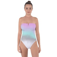 Ombre Tie Back One Piece Swimsuit