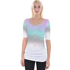 Ombre Wide Neckline Tee