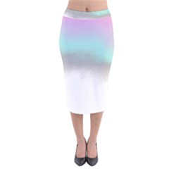 Ombre Velvet Midi Pencil Skirt by ValentinaDesign