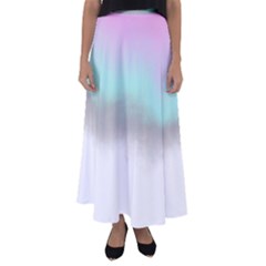 Ombre Flared Maxi Skirt