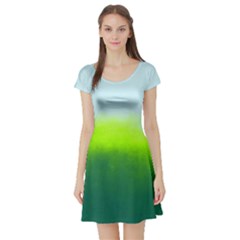 Ombre Short Sleeve Skater Dress by ValentinaDesign