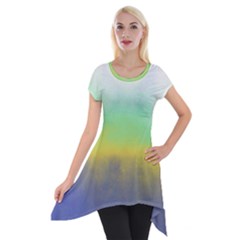 Ombre Short Sleeve Side Drop Tunic by ValentinaDesign