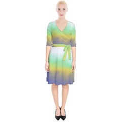 Ombre Wrap Up Cocktail Dress by ValentinaDesign