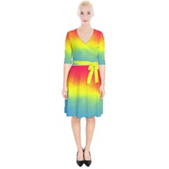 Ombre Wrap Up Cocktail Dress by ValentinaDesign