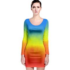 Ombre Long Sleeve Bodycon Dress by ValentinaDesign