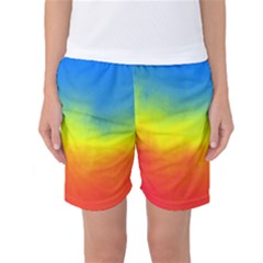 Ombre Women s Basketball Shorts by ValentinaDesign