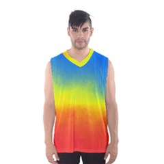 Ombre Men s Basketball Tank Top by ValentinaDesign