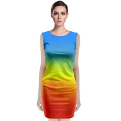 Ombre Sleeveless Velvet Midi Dress by ValentinaDesign