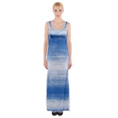 Ombre Maxi Thigh Split Dress