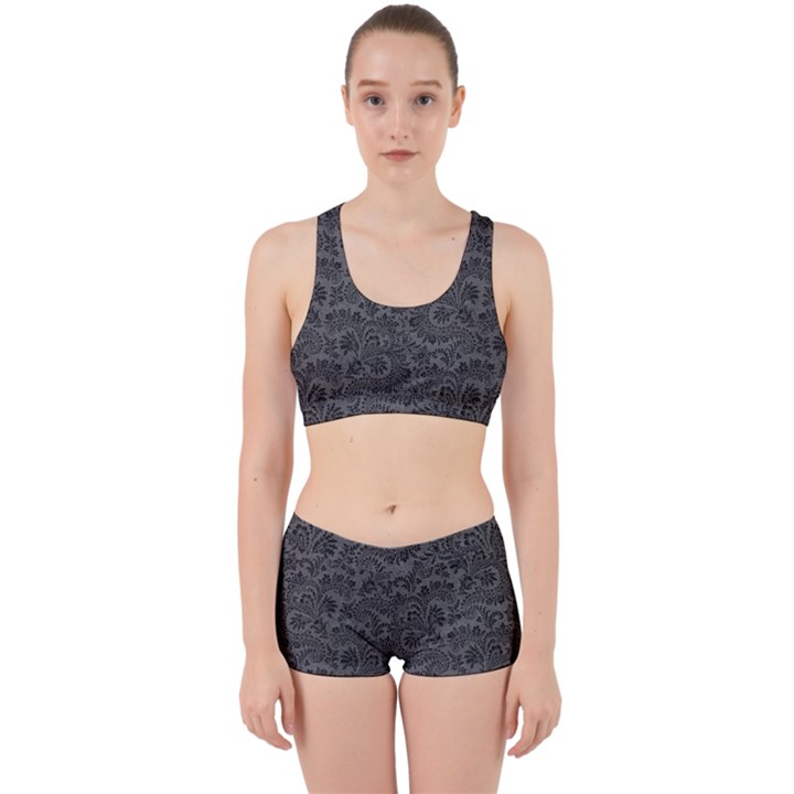 Floral pattern Work It Out Sports Bra Set