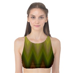 Zig Zag Chevron Classic Pattern Tank Bikini Top by Nexatart