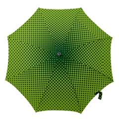 Halftone Circle Background Dot Hook Handle Umbrellas (large) by Nexatart