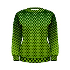 Halftone Circle Background Dot Women s Sweatshirt by Nexatart