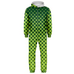 Halftone Circle Background Dot Hooded Jumpsuit (men)  by Nexatart