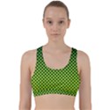 Halftone Circle Background Dot Back Weave Sports Bra View1