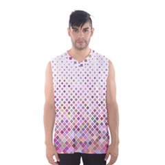 Pattern Square Background Diagonal Men s Basketball Tank Top by Nexatart