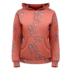 Butterfly Pink Pattern Wallpaper Women s Pullover Hoodie by Nexatart