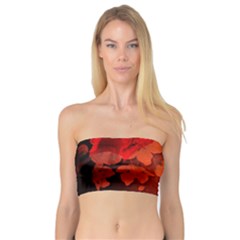 Cherry Blossom, Red Colors Bandeau Top by FantasyWorld7