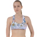 Snail And Waterlily, Watercolor Criss Cross Racerback Sports Bra View1