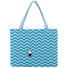 Chevron Shark Pattern Mini Tote Bag by emilyzragz