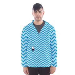 Chevron Shark Pattern Hooded Wind Breaker (men) by emilyzragz