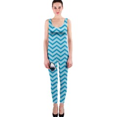 Chevron Shark Pattern Onepiece Catsuit by emilyzragz