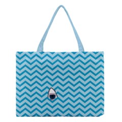 Chevron Shark Pattern Medium Tote Bag by emilyzragz