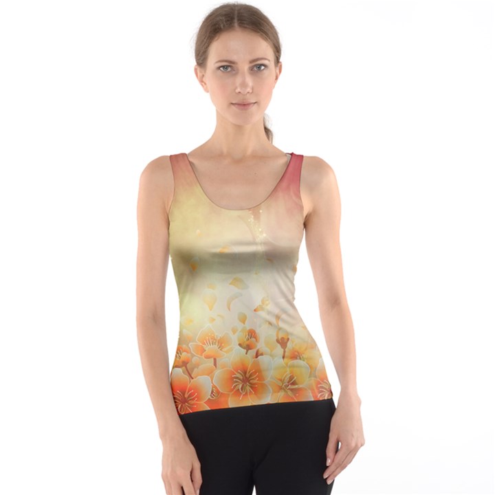 Flower Power, Cherry Blossom Tank Top