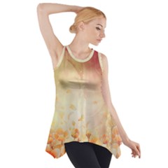 Flower Power, Cherry Blossom Side Drop Tank Tunic by FantasyWorld7