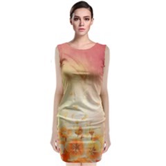 Flower Power, Cherry Blossom Classic Sleeveless Midi Dress by FantasyWorld7