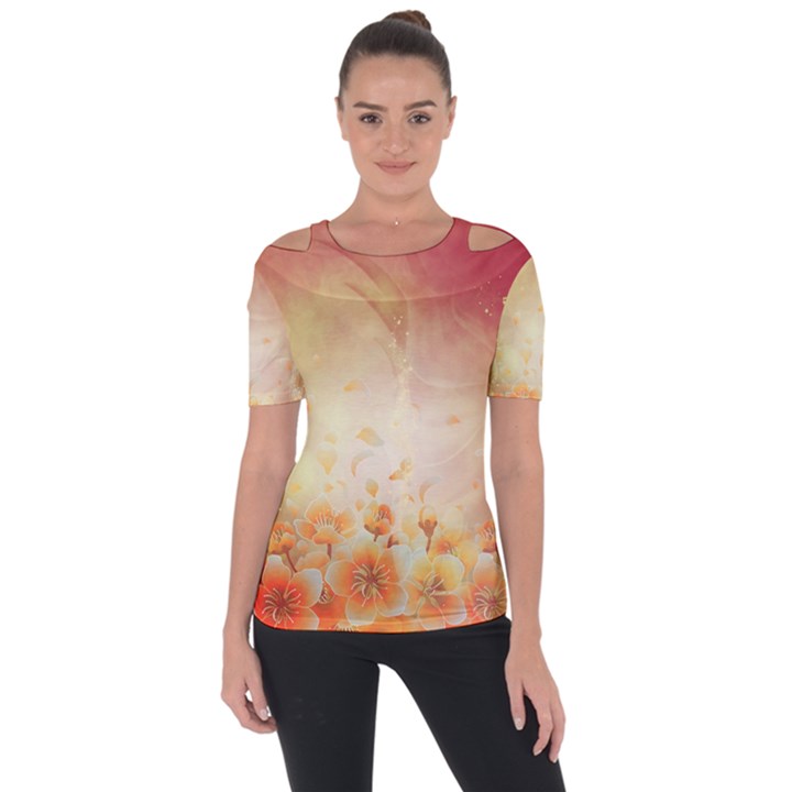 Flower Power, Cherry Blossom Short Sleeve Top