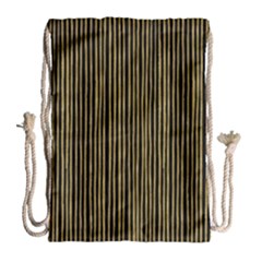 Stylish Golden Strips Drawstring Bag (large) by gatterwe