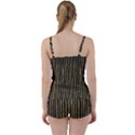 Stylish Golden Strips Tie Front Two Piece Tankini View2