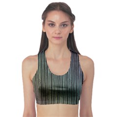 Stylish Rainbow Strips Sports Bra by gatterwe