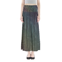 Stylish Rainbow Strips Full Length Maxi Skirt by gatterwe