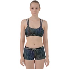 Stylish Rainbow Strips Women s Sports Set by gatterwe