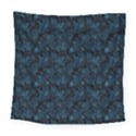 Blue Flower Glitter Look Square Tapestry (Large) View1