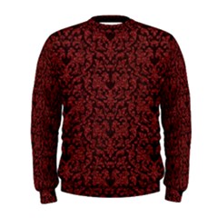 Red Glitter Look Floral Men s Sweatshirt by gatterwe