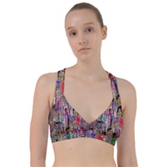 Colorful Shaky Paint Strokes                                  Sweetheart Sports Bra