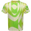 Green shapes canvas                              Men s Cotton Tee View1