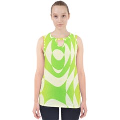 Green Shapes Canvas                              Cut Out Tank Top