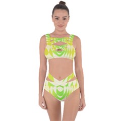 Green Shapes Canvas                              Bandaged Up Bikini Set by LalyLauraFLM