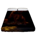 Roaring Grizzly Bear Fitted Sheet (Queen Size) View1