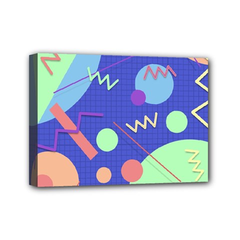 Memphis #42 Mini Canvas 7  X 5  by RockettGraphics