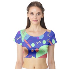 Memphis #42 Short Sleeve Crop Top (tight Fit)