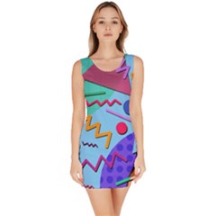 Memphis #10 Bodycon Dress by RockettGraphics