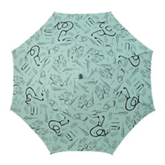 Pattern Medicine Seamless Medical Golf Umbrellas by Nexatart