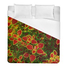 Flower Red Nature Garden Natural Duvet Cover (full/ Double Size) by Nexatart