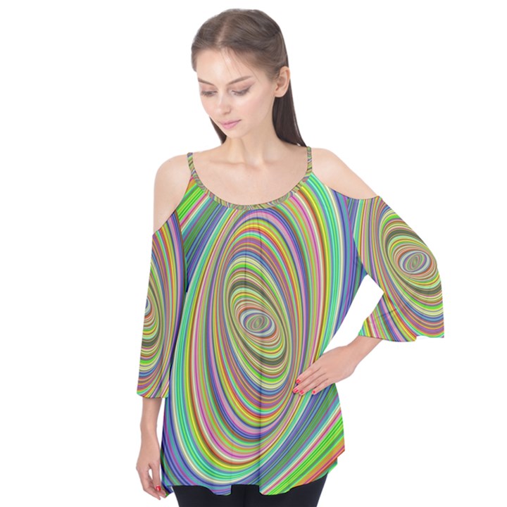 Ellipse Background Elliptical Flutter Tees