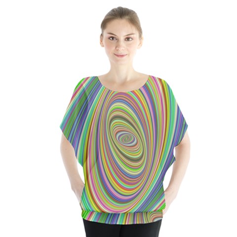 Ellipse Background Elliptical Blouse by Nexatart